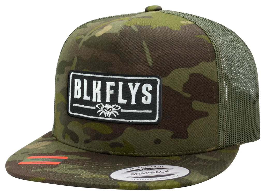 Blk Flys Patch Trucker