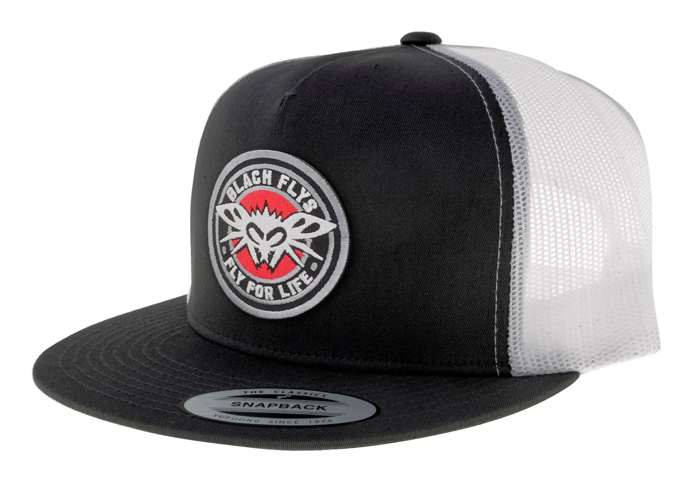 Blk Flys Patch Trucker