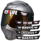 Fly Helmet Visor Sticker -2 of each