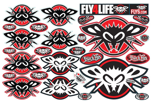 Team Sticker Packs – BLACK FLYS OZ