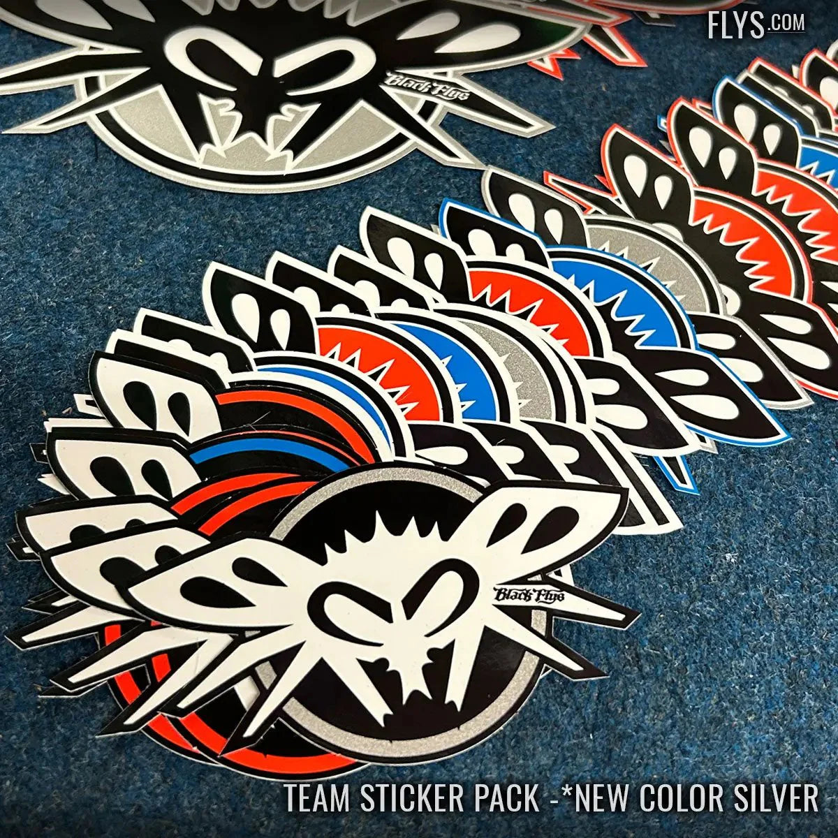 TEAM STICKER PACK – BLACK FLYS OZ